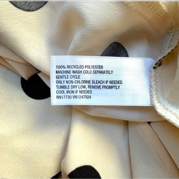 NWT A NEW DAY Women’s Crepe Short Sleeve Midi High Low Polka Dot Dress - Medium - Picture 10 of 11